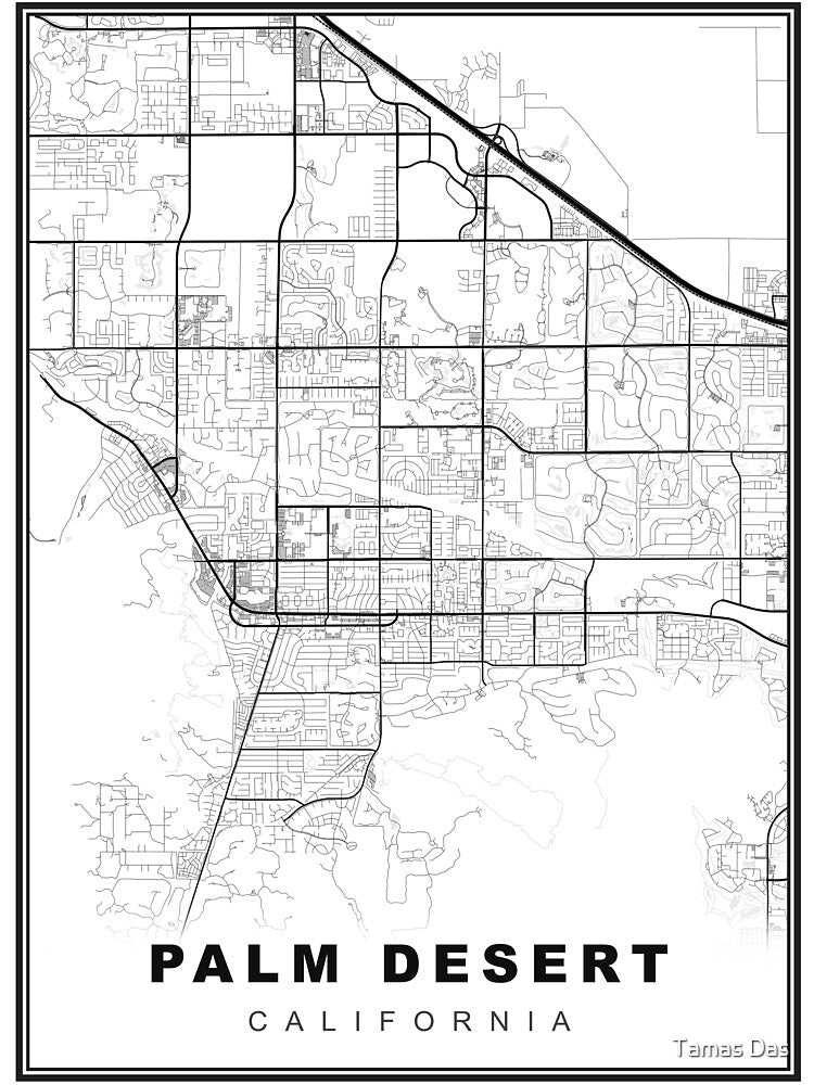 Palm Desert Map by Tamas Das