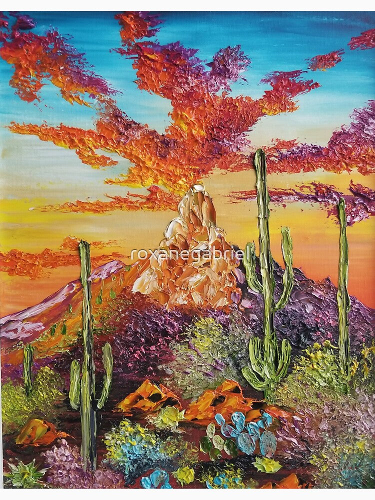 desert landscape artwork by roxanegabriel
