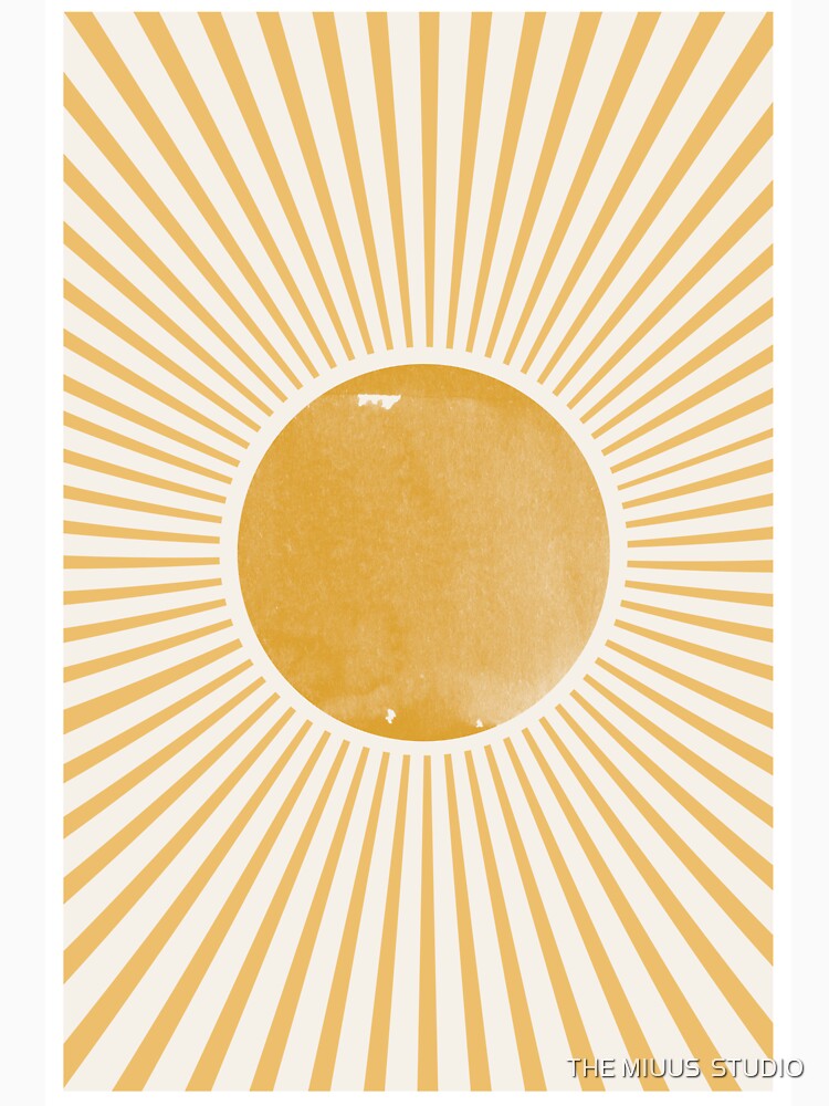 Retro Sun Mid Century Modern by THE MIUUS STUDIO