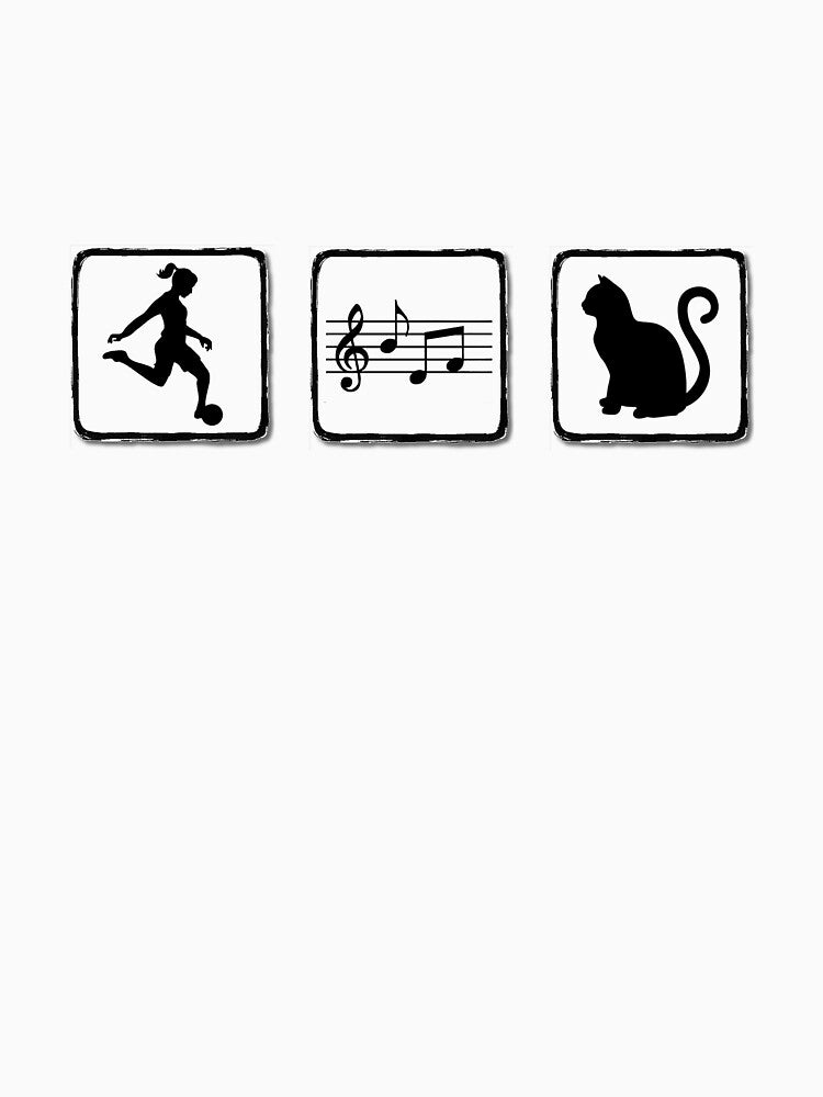 Soccer Music Cat - Soccer Player Music Cat - Football Music Cat by Keilani N Kai