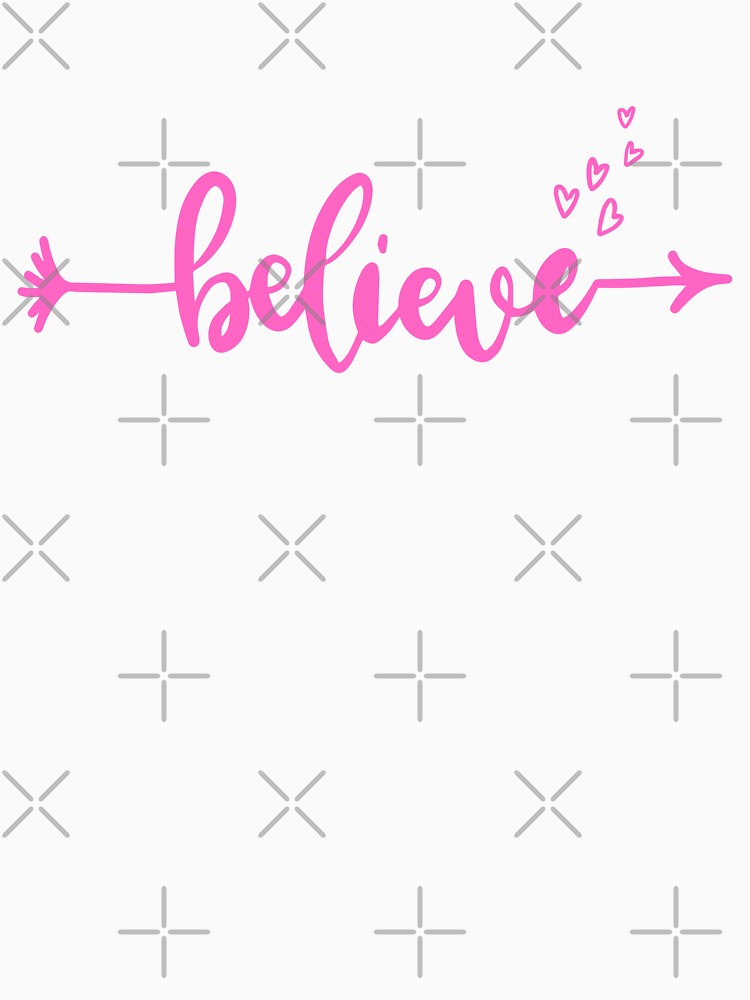 Christian Faith in Christ Quote Christmas Saying Believe T-Shirt by bvdesignart