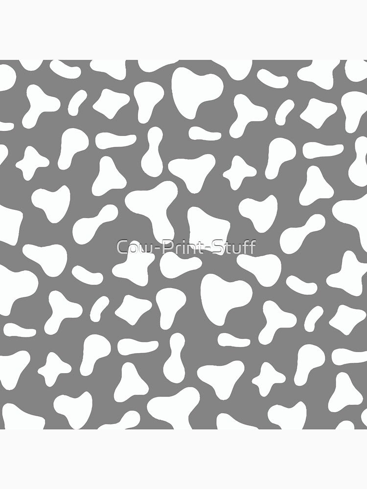 White Cow Pattern on Grey Cow | Holstein Cow Pattern by Cow-Print-Stuff