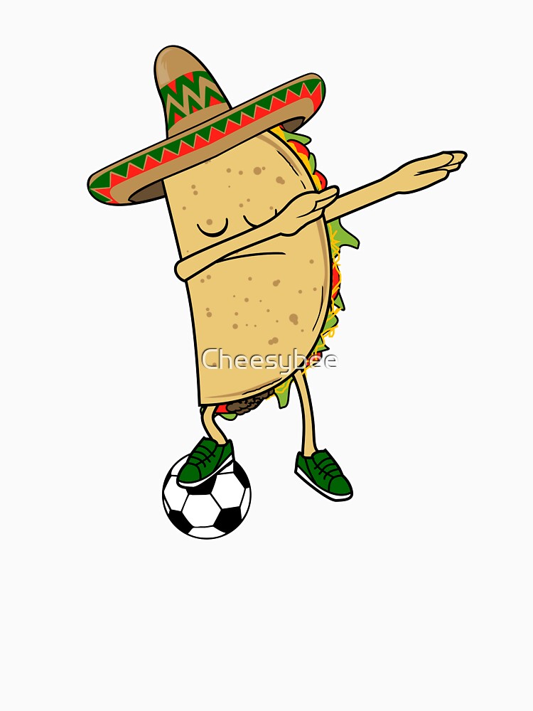 Dabbing Soccer Taco Mexico Jersey Shirt - Mexican Football - World Cup by Cheesybee