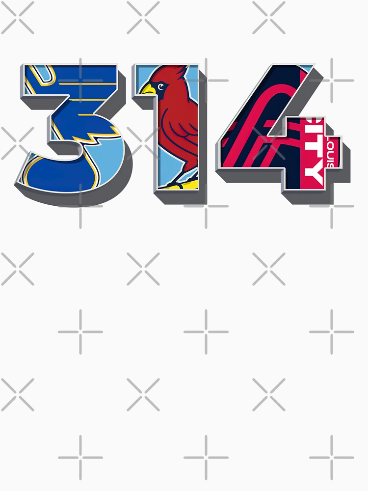 314- area code - STL sports by Osprey Tees