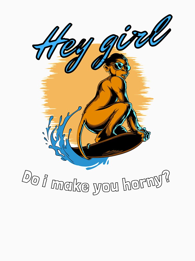 Funny Do I make you Horny? Little Devil Monkey, Bad Kitty T-Shirts Design by tengamerx