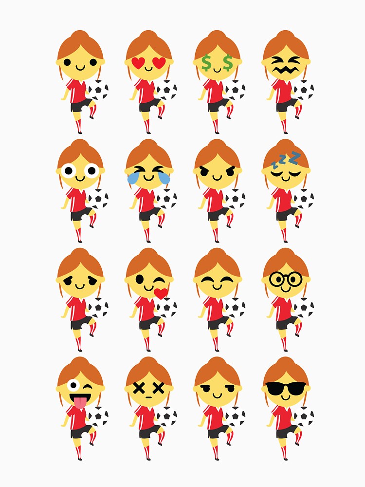 Soccer Girl Emoji by HippoEmo
