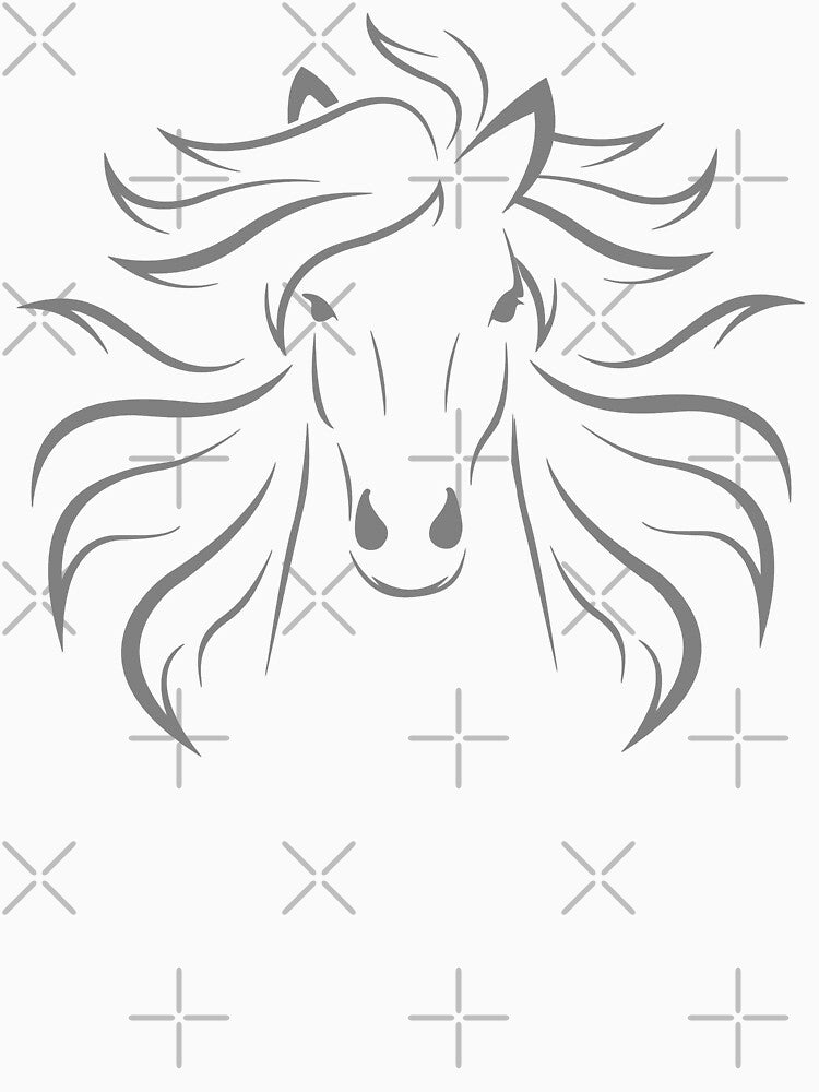 Horse Face - Horse Lover Design by Sleazoid
