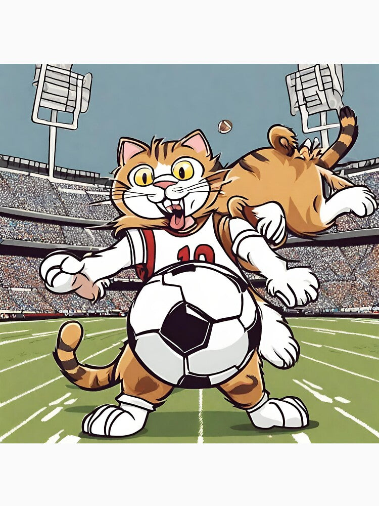cat playing sport by pig2u