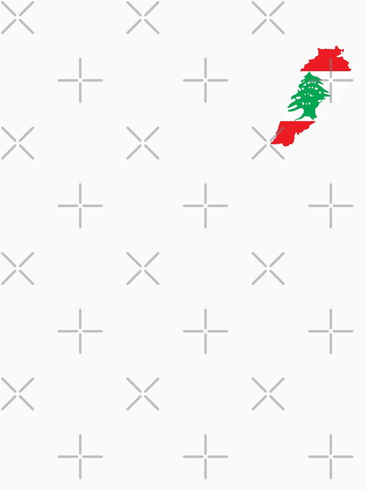 Flag Map of Lebanon by feether-store