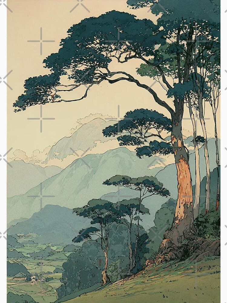 Vintage Japanese Forest by IlsePazSosa