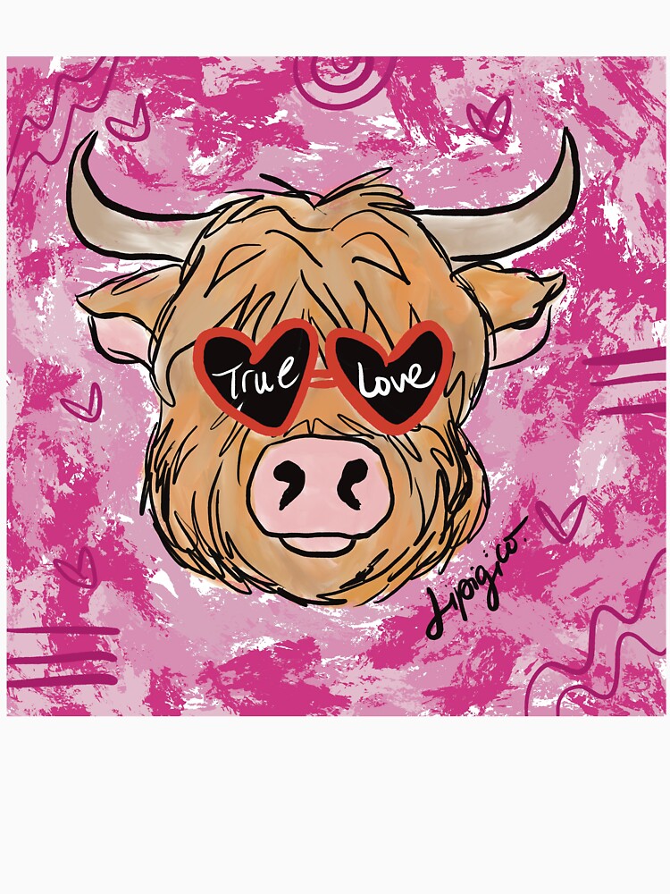True love - highland cow edition by LipigicoArt