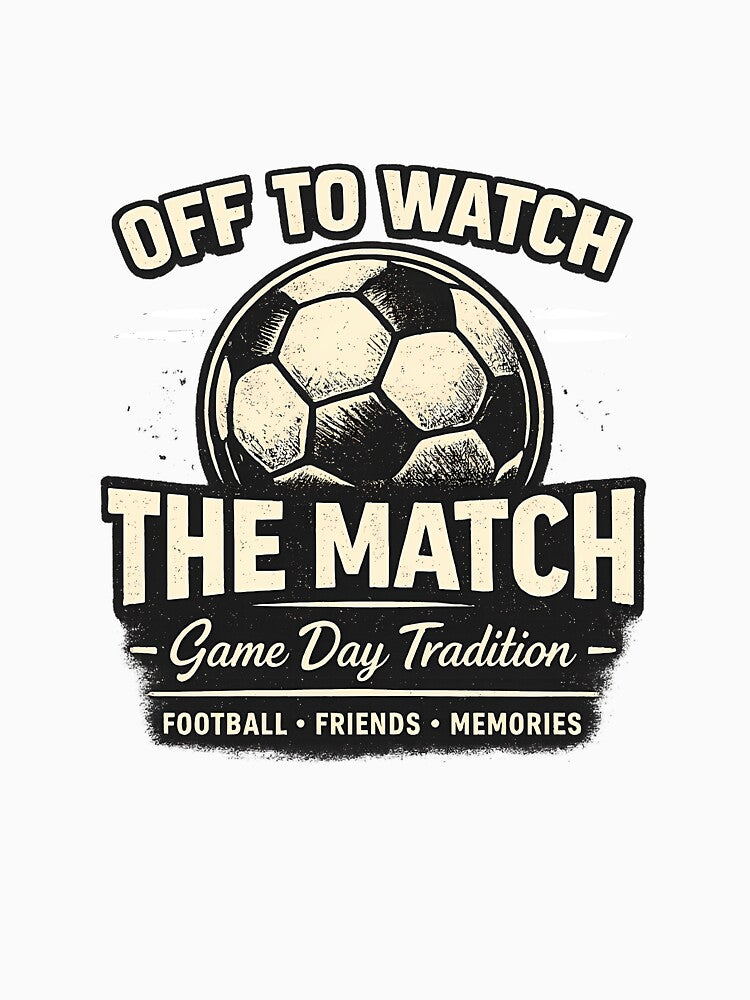 OFF TO WATCH THE MATCH, Vintage Aesthetic Sport Gift by OROSTATE