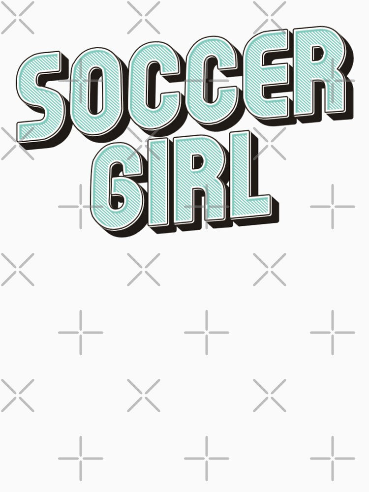WOSO Soccer Girl - womens soccer (retro text) by Numero14