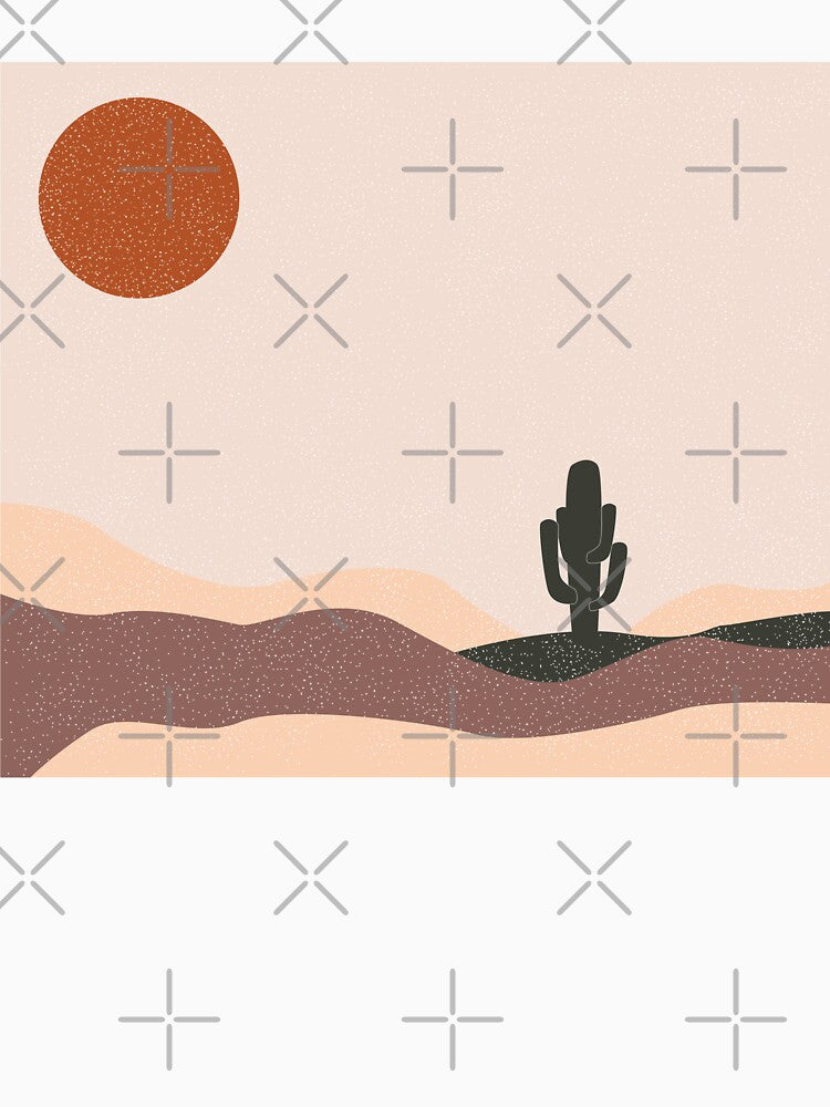 Desert day - Mid century art by SKdarealshop