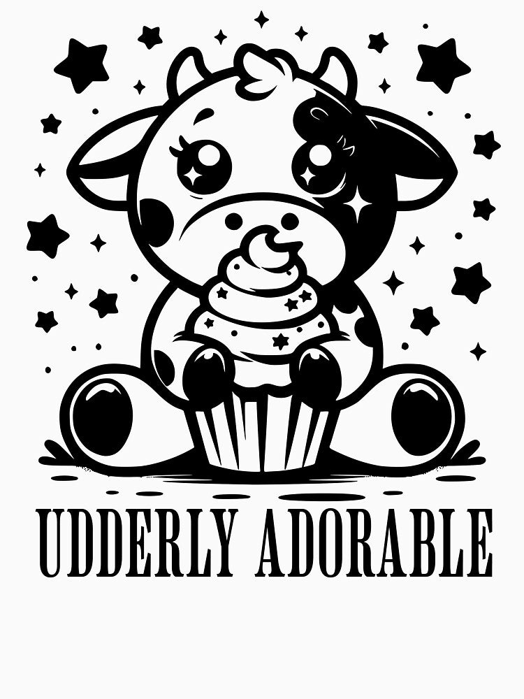 Udderly adorable - cute cartoon cow by EvergreenWhimsy