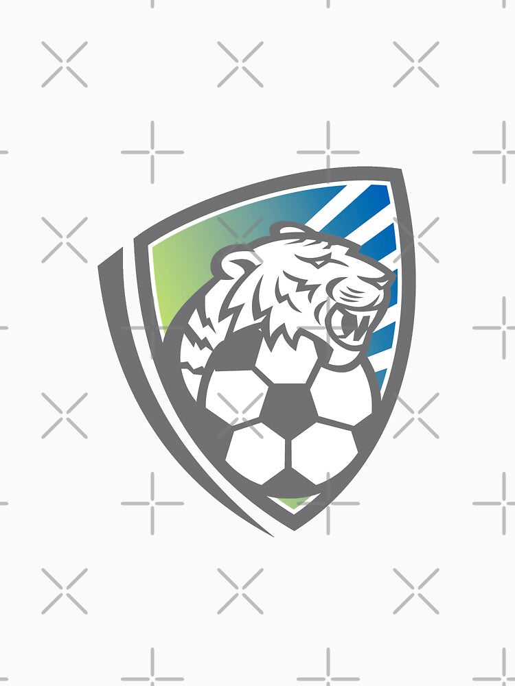 Tiger Soccer Ball Shield by patrimonio