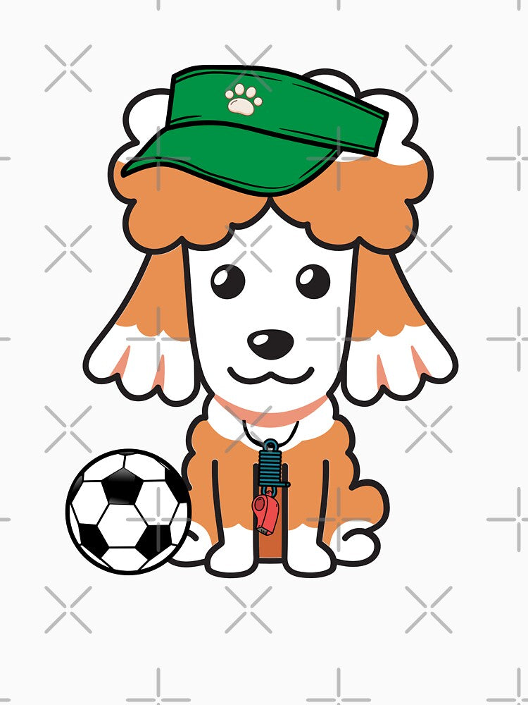 Soccer Player Brown dog by Pet Station