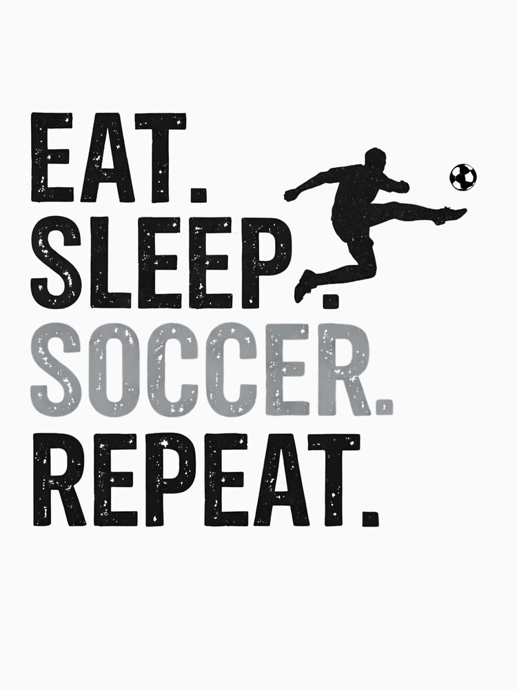 Eat Sleep Soccer Repeat – Bold Football Lifestyle Sticker & Tee by haitrieuic96