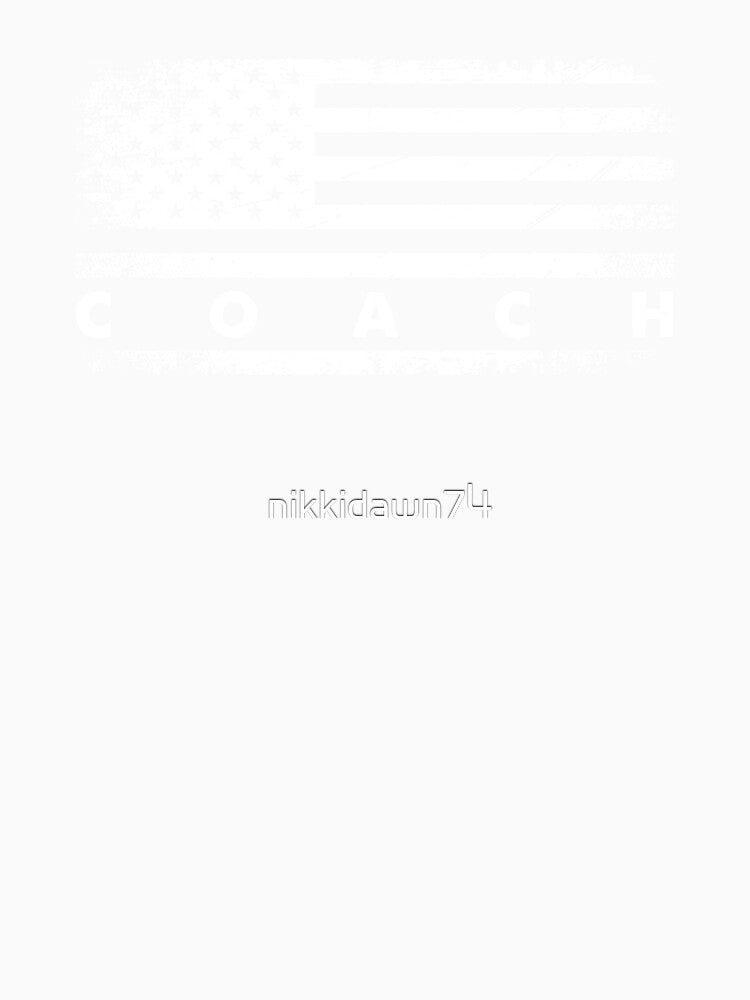 Coach American USA Flag Volleyball Team Gift Idea print by nikkidawn74