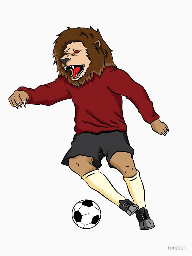 Lion plays football by tonstan