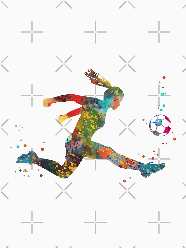 Girl Soccer Player by Rosaliartbook