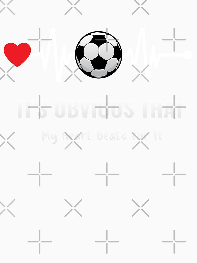 Soccer Heartbeat Soccer Lover Gift by R&BApparel