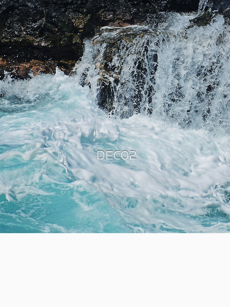 Dramatic Ocean Surf Crashing Over Beach Boulders by DEC02