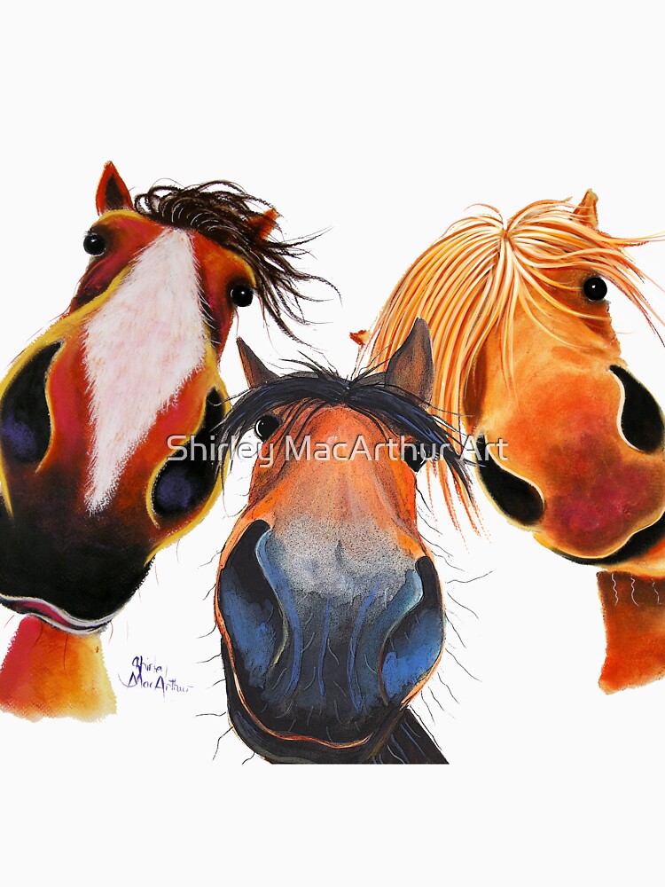 HaPPY HoRSe PRiNT ' WHo LeFT THe GaTe OPeN 2 ? ' BY SHiRLeY MacARTHuR by Shirley MacArthur Art