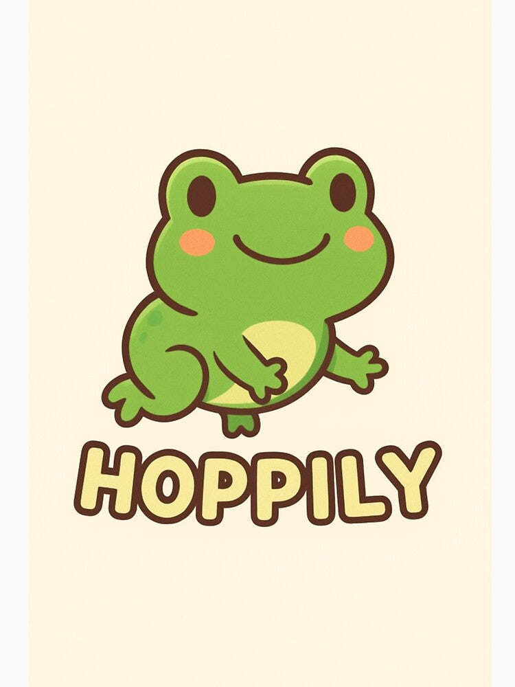 Cute Kawaii Frog – “Hoppily” by The-Dreamy-Zoo