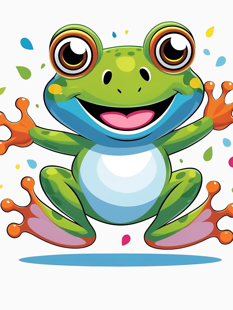Toadally Awesome – Cute Cartoon Frog for Kids by Mateusz Olczyk