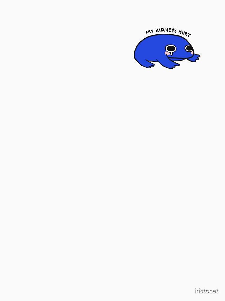 My Kidneys Hurt | Royal Blue Frog by iristocat