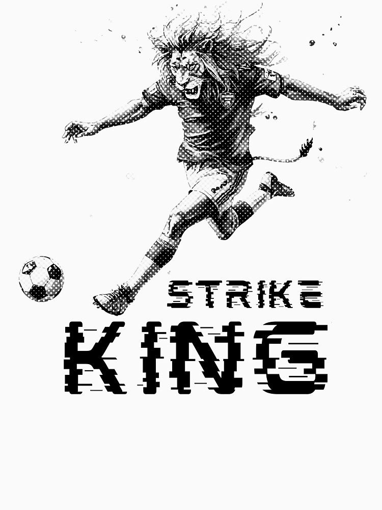 Strike King Lion Soccer (Football) Player by TrueArtsStore