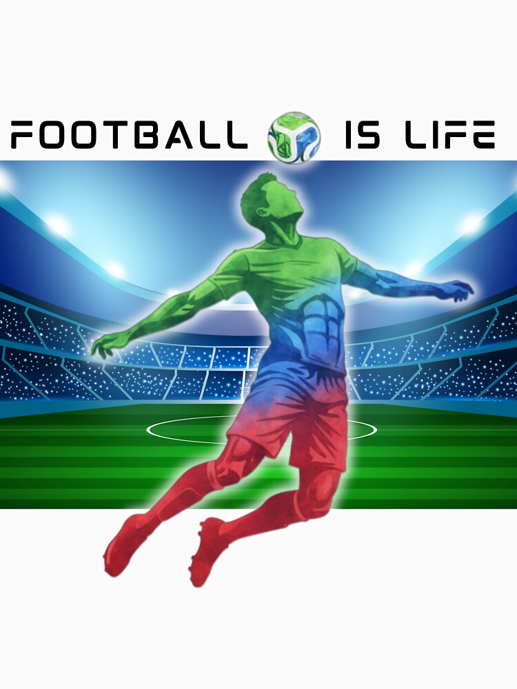 Football Is Life Shirt Soccer Player Graphic by E20STUDIO