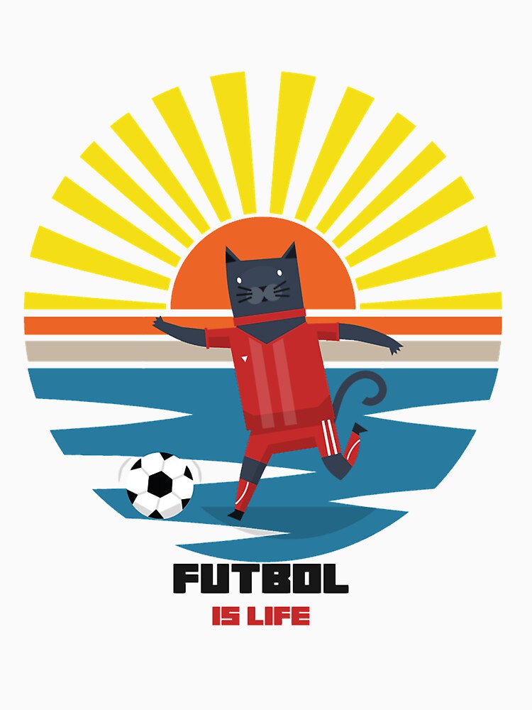 Futbol Is Life Cat Soccer Star by rosabelarjasmin