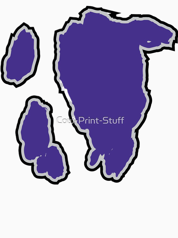 Purple Cow Pattern | White Cowhide Pattern by Cow-Print-Stuff