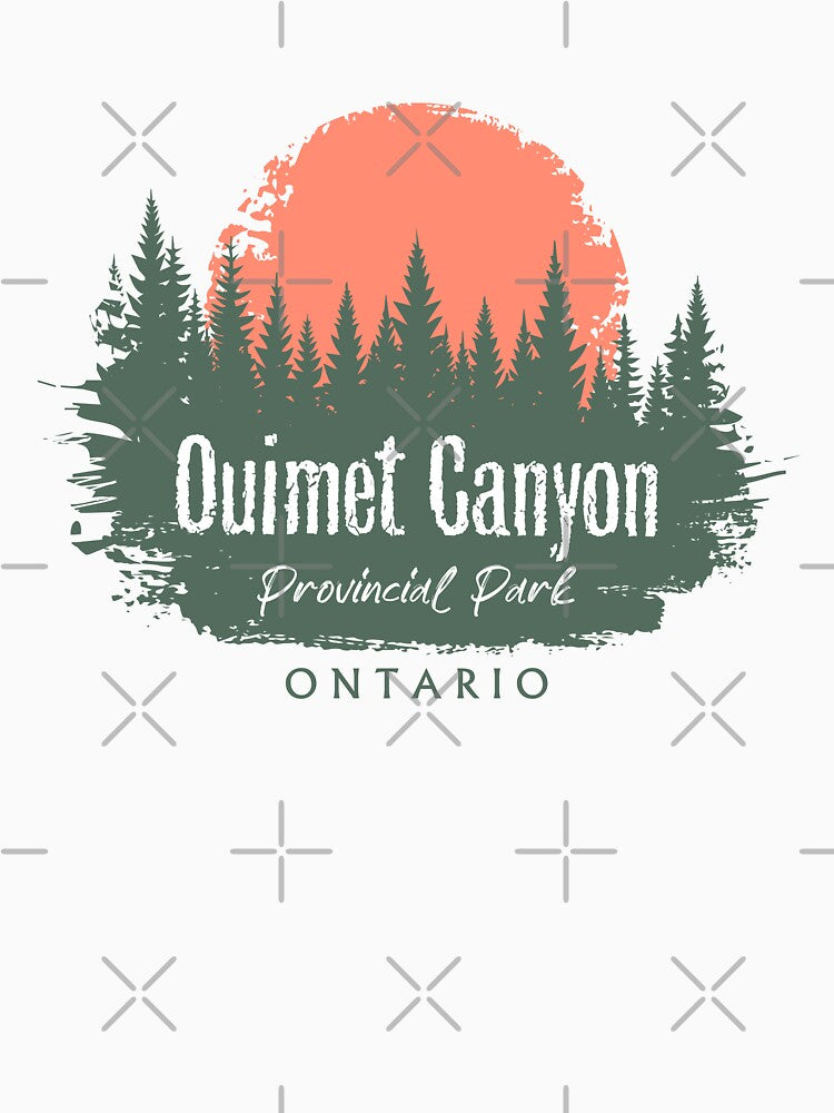 Ouimet Canyon Provincial Park Ontario Forest And Sunset by bivenart