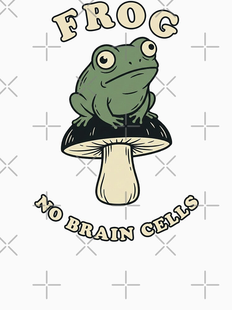 Frog No Brain Cells Dumb Frog Meme Chaos Energy by Akio Saiko