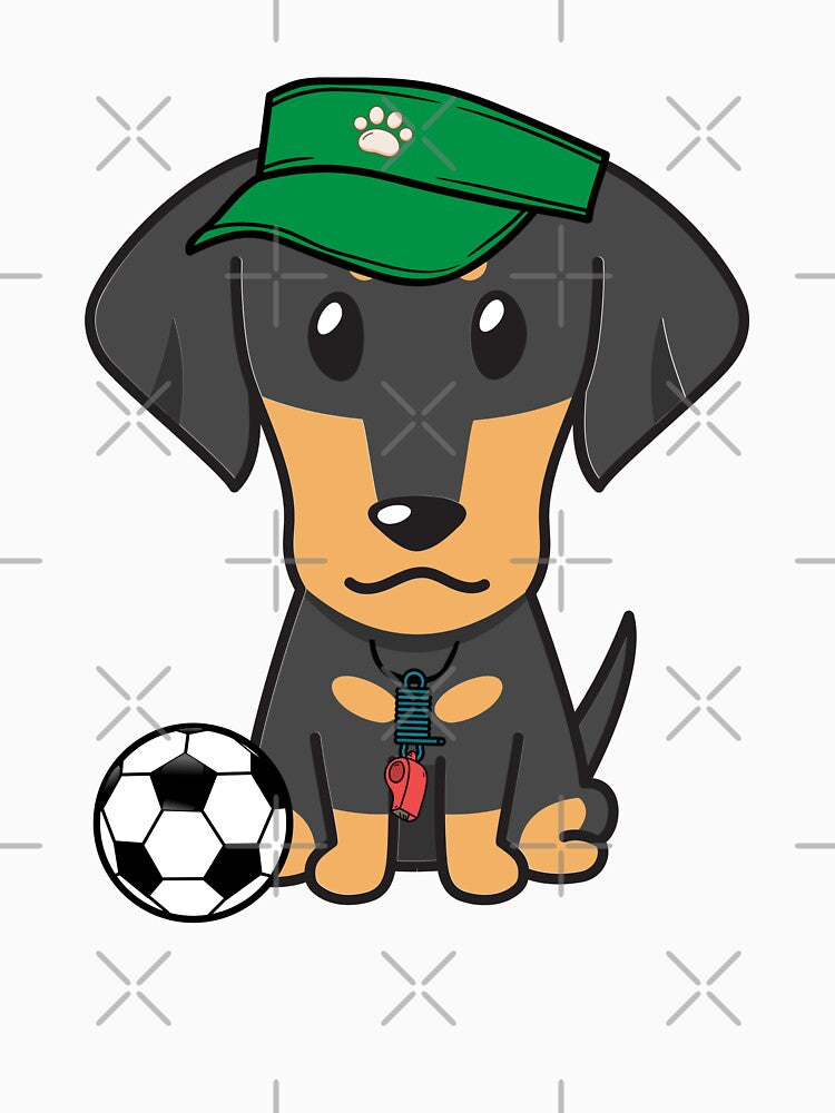 Soccer Player Dachshund by Pet Station