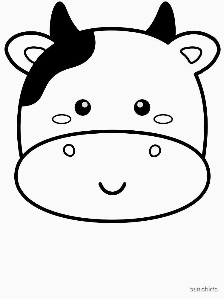 Cow Face Boys Girls Men Women by samshirts