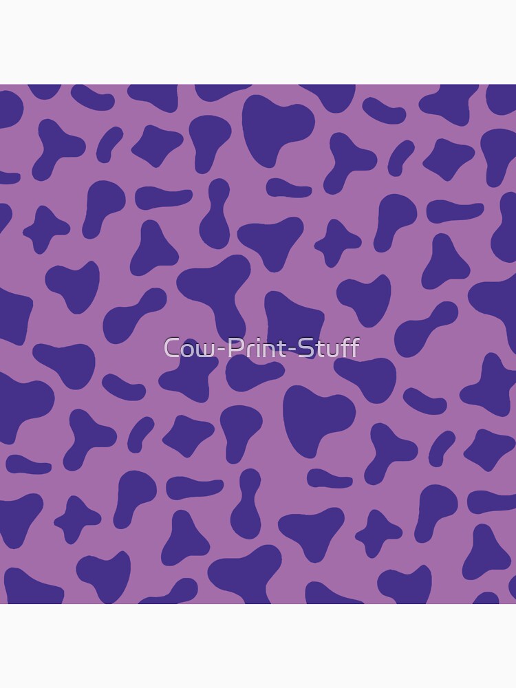 Purple Cow Pattern On Violet Cow | Holstein Cow Pattern by Cow-Print-Stuff
