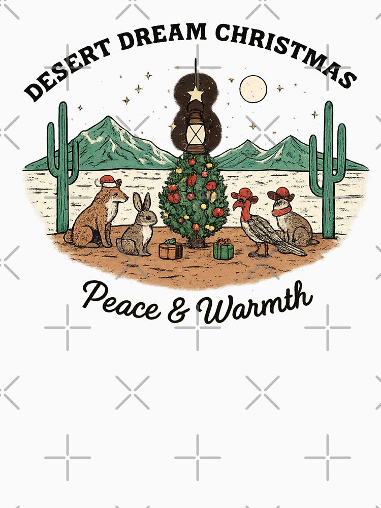 desert dream christmas with wildlife and lantern tree by LuloCreative