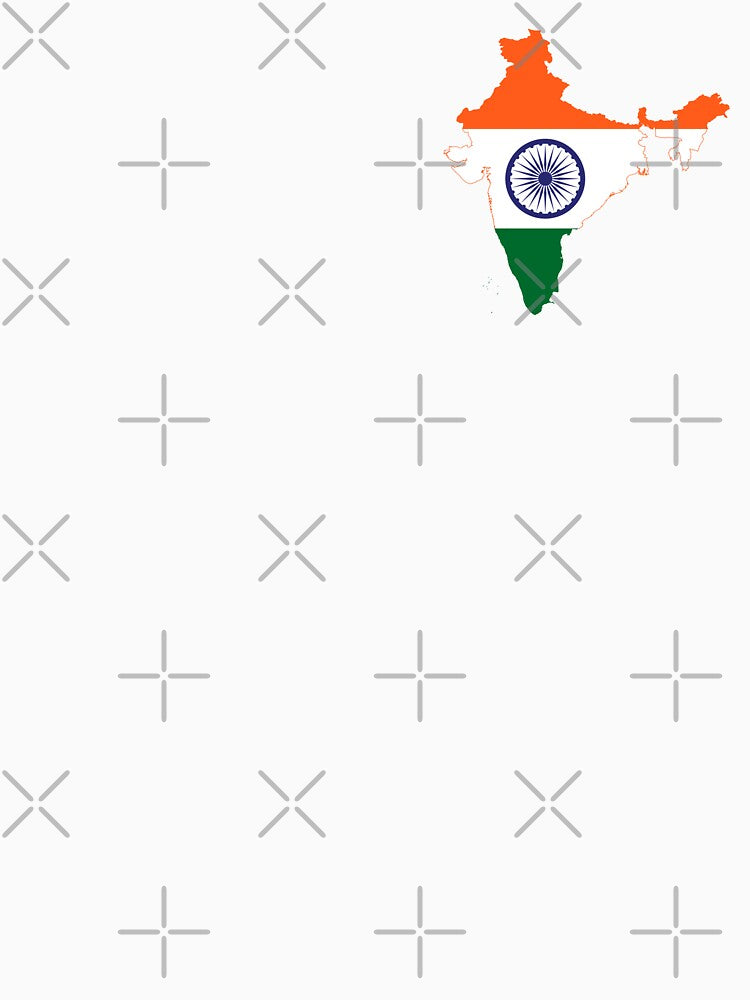 Flag Map of India by DreamBrushy