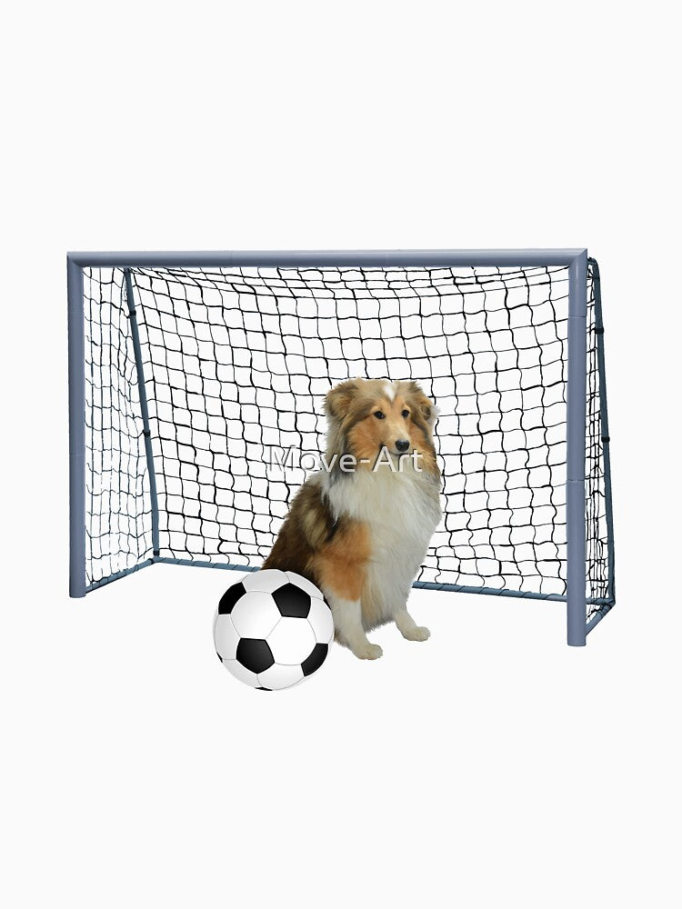 Collie Dog - Football soccer goal by Move-Art