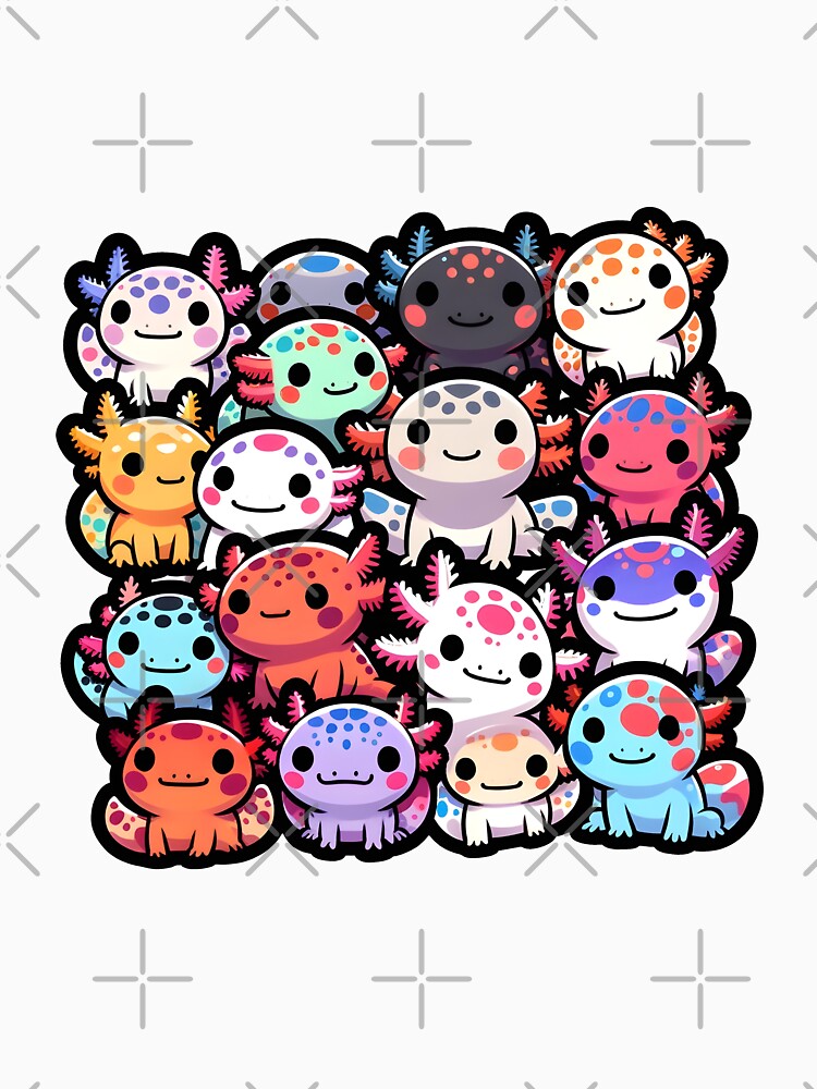 Collection of tiny axolotl by Truck Stop One