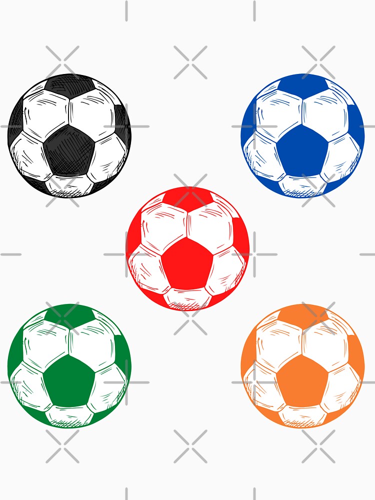Soccer Ball Multi Colour Combo by ijdesigns