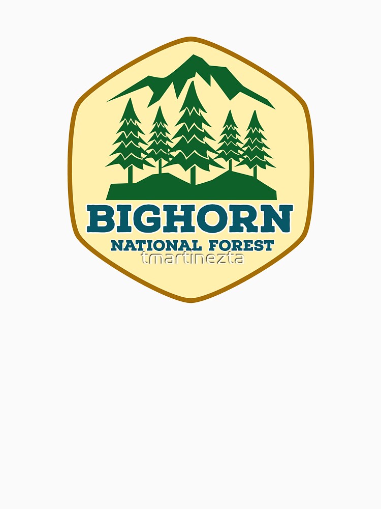 Bighorn National Forest Wyoming Vintage Retro Hiking, Camping Adventure by tmartinezta