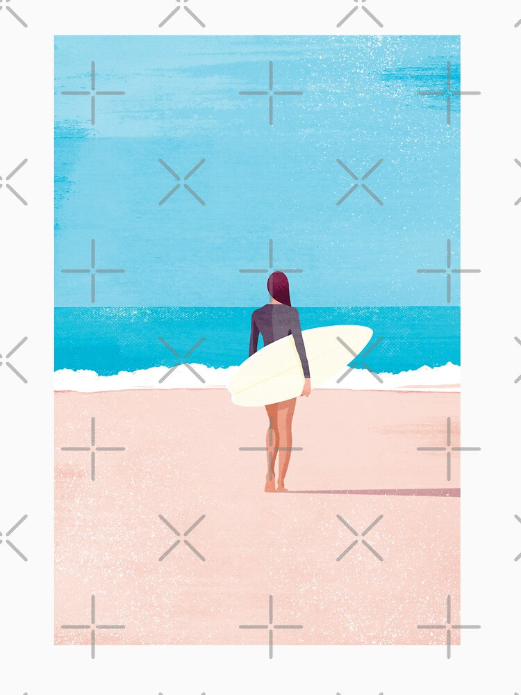 Surfer girl by SurfolioPrints
