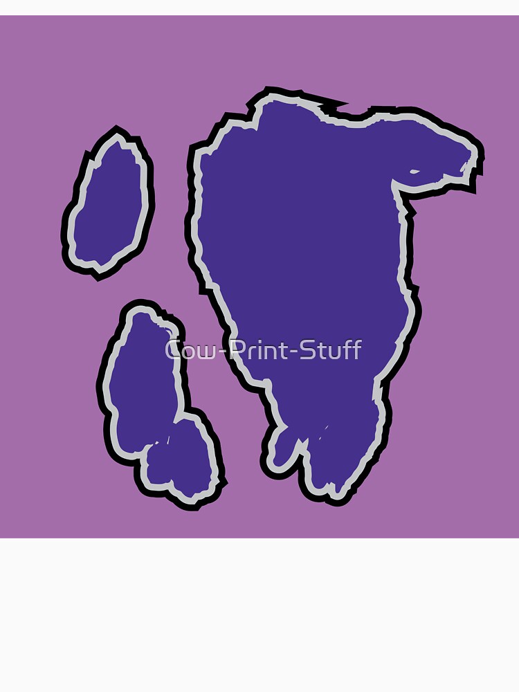 Big Purple Cow Pattern | Violet Cowhide Pattern by Cow-Print-Stuff