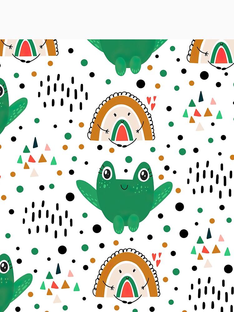 Cute Frog Rainbow by AletacStore