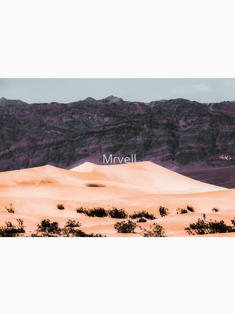 sand desert with mountain background at Death Valley national park California USA by Mrvell